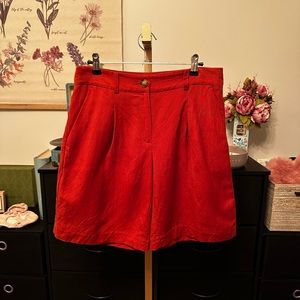 LOFT burnt orange colored Bermuda shorts. Size 4. Perfect Condition.